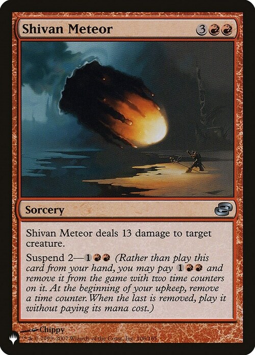 Shivan Meteor Card Front