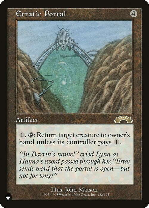 Erratic Portal Card Front