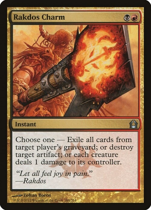 Rakdos Charm Card Front