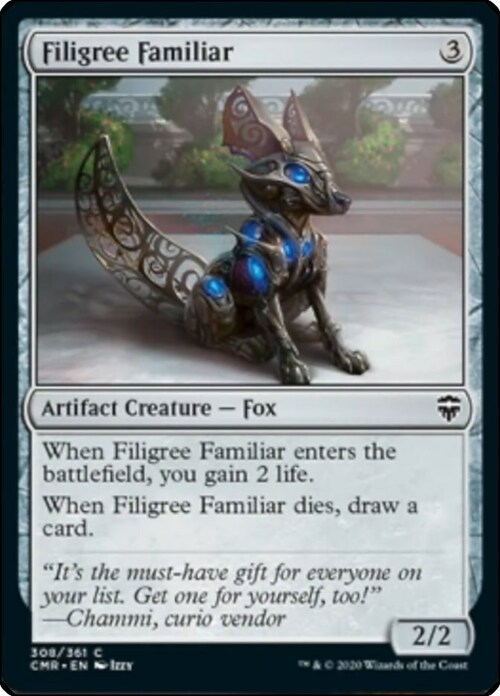 Filigree Familiar Card Front