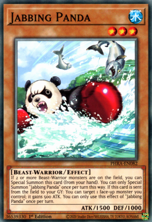 Jabbing Panda Card Front