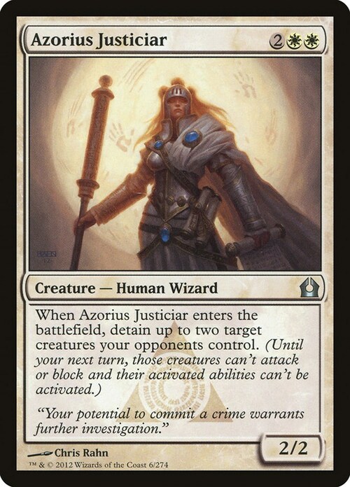 Azorius Justiciar Card Front