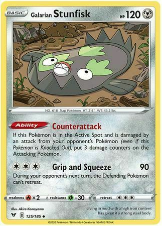 Galarian Stunfisk Card Front