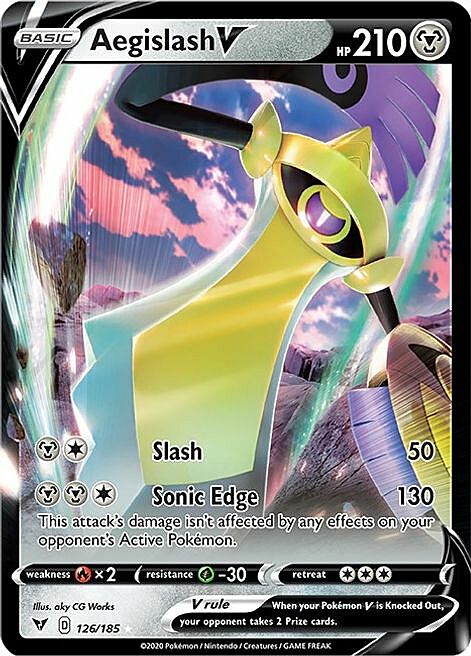 Aegislash V Card Front