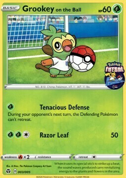 Grookey on the Ball Card Front