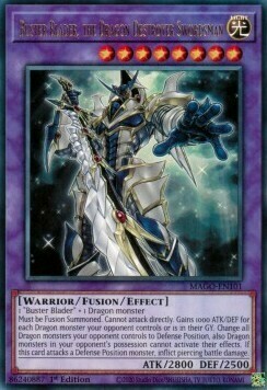 Buster Blader, the Dragon Destroyer Swordsman Card Front