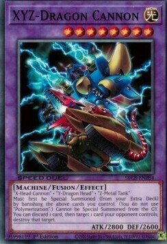 XYZ-Dragon Cannon Card Front