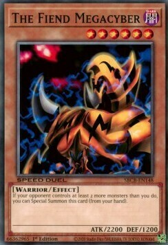 The Fiend Megacyber Card Front