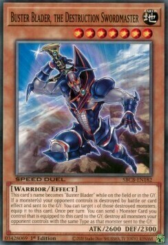 Buster Blader, the Destruction Swordmaster Card Front