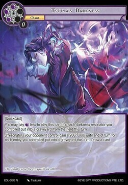 Tsuiya's Darkness Card Front