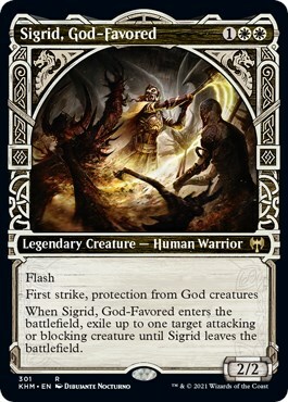 Sigrid, God-Favored Card Front