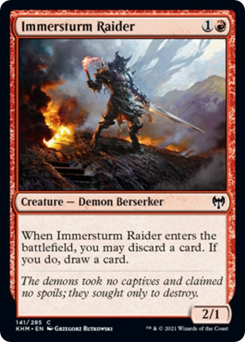 Immersturm Raider Card Front