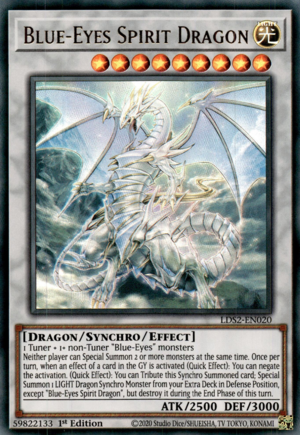 Blue-Eyes Spirit Dragon Card Front