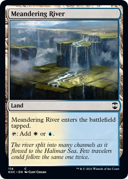 Meandering River Card Front