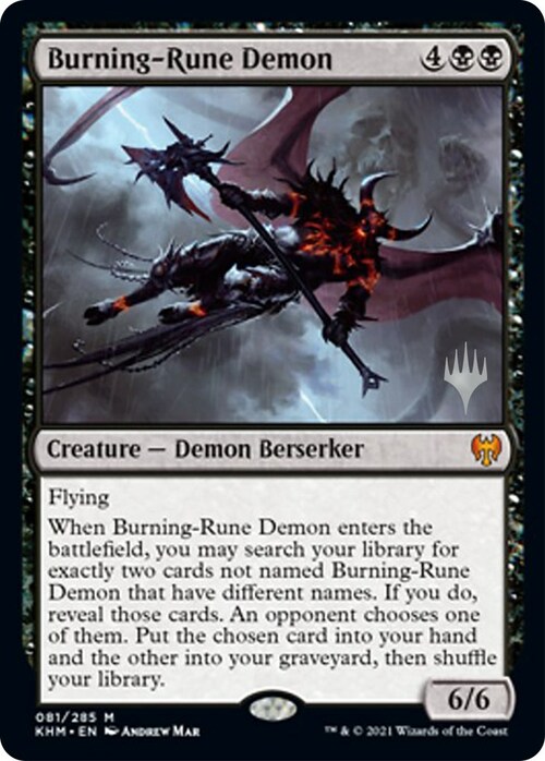 Burning-Rune Demon Card Front