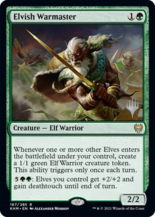 Elvish Warmaster Card Front