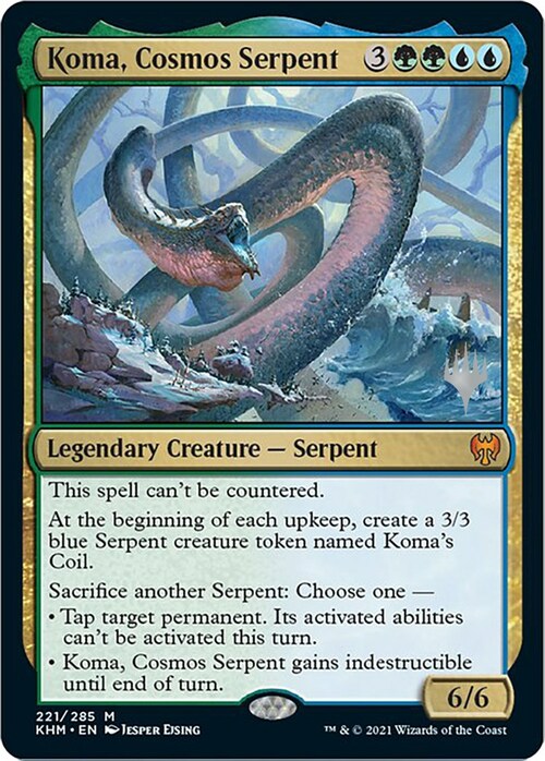 Koma, Cosmos Serpent Card Front