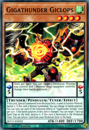 Gigathunder Giclops Card Front