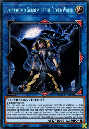 Underworld Goddess of the Closed World Card Front