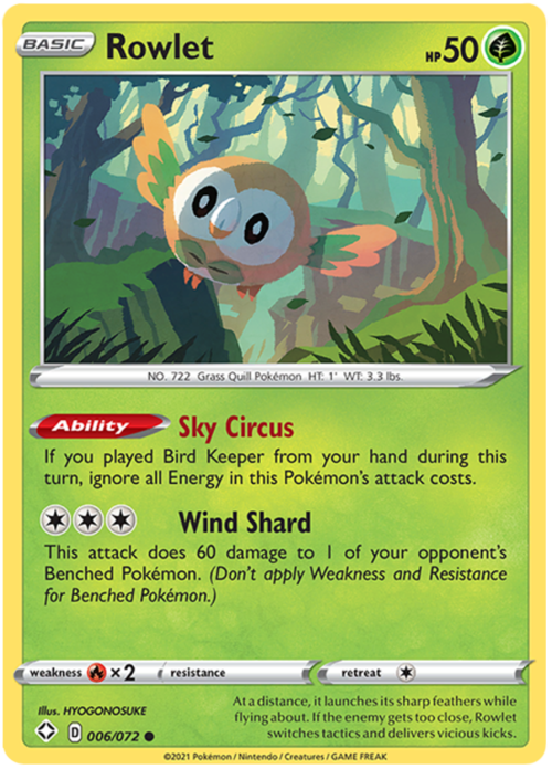 Rowlet Card Front