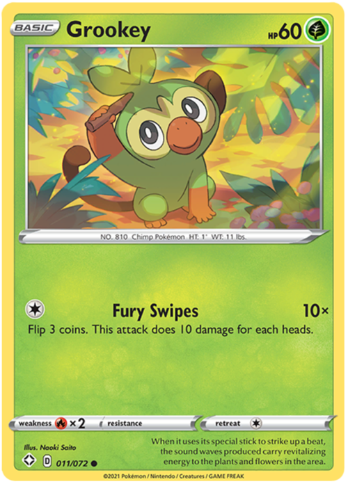 Grookey Card Front