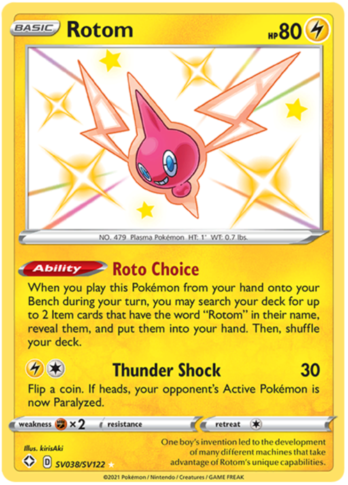 Rotom Card Front