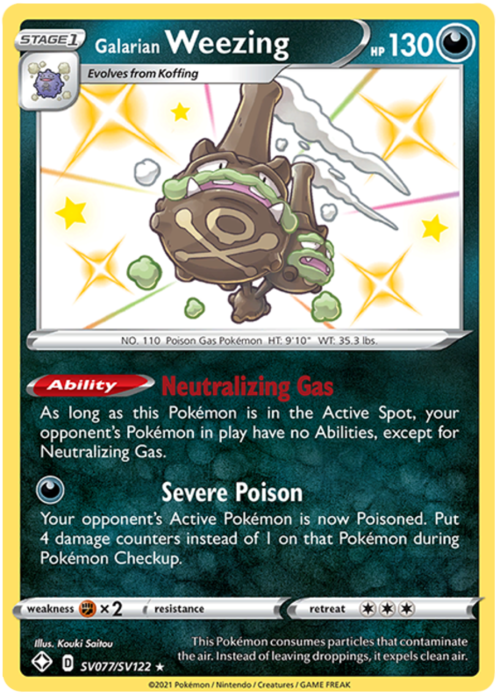 Galarian Weezing Card Front