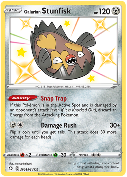 Galarian Stunfisk Card Front