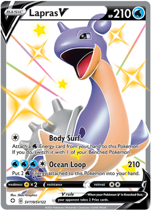 Lapras V Card Front