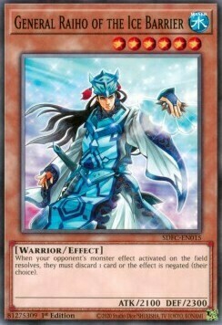 General Raiho of the Ice Barrier Card Front