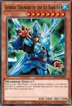 General Grunard of the Ice Barrier Card Front