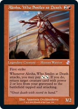 Alesha, Who Smiles at Death Card Front