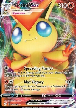 Victini VMAX Card Front