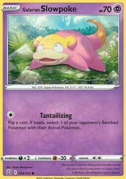 Galarian Slowpoke Card Front