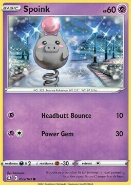 Spoink Card Front