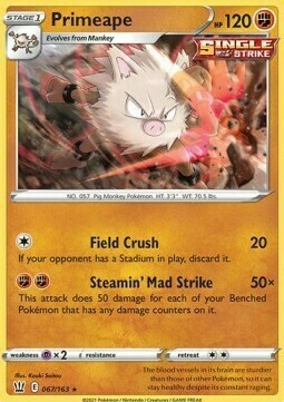 Primeape Card Front