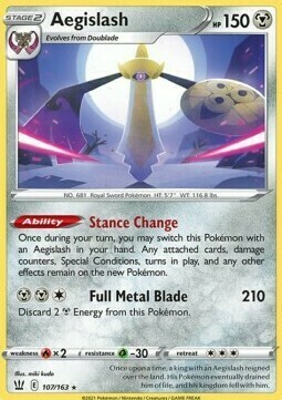 Aegislash Card Front