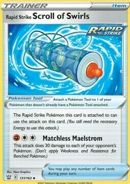 Rapid Strike Scroll of Swirls Card Front