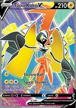 Tapu Koko V Card Front