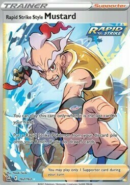 Rapid Strike Stance Mustard Card Front