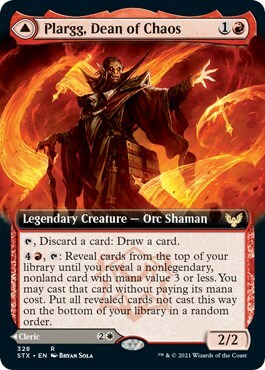 Plargg, Dean of Chaos // Augusta, Dean of Order Card Front