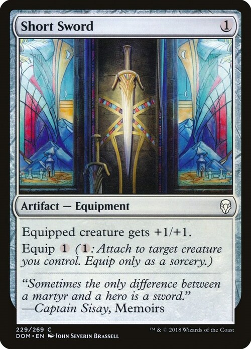 Short Sword Card Front