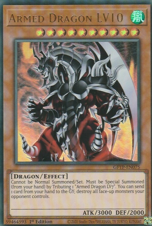 Armed Dragon LV10 Card Front