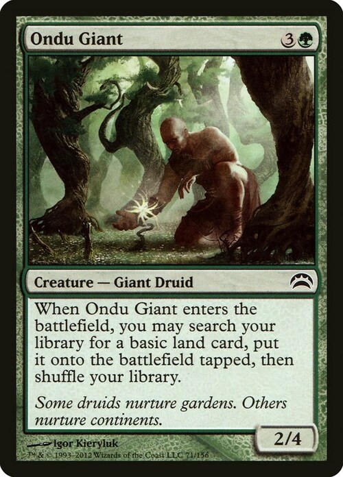 Ondu Giant Card Front