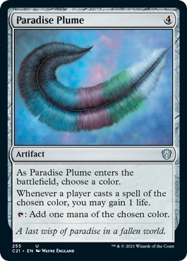 Paradise Plume Card Front