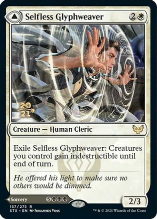 Selfless Glyphweaver // Deadly Vanity Card Front