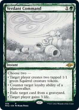 Verdant Command Card Front