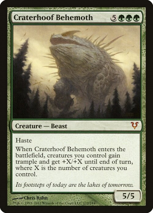 Craterhoof Behemoth Card Front