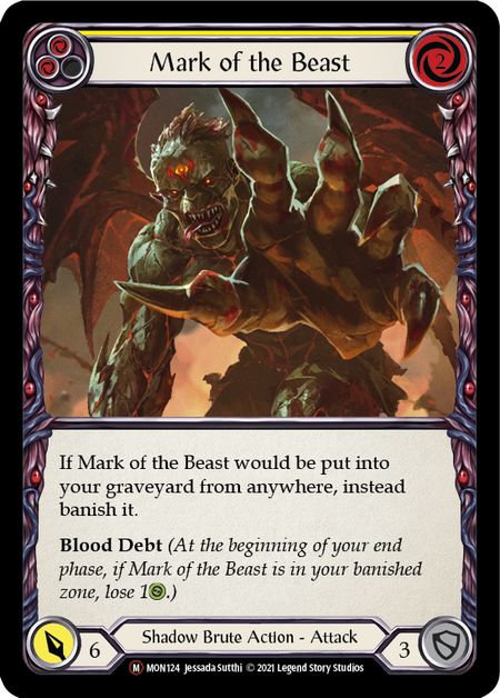 Mark of the Beast Card Front