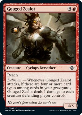 Gouged Zealot Card Front